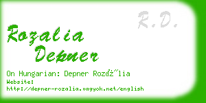 rozalia depner business card